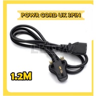 Power Supply UK 3 Pin to IEC C13 Power Cord Cable 1.2m Length Power Supply PC Desktop Laptop Compute