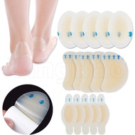 5Pcs Blister Bandages for Feet, Gel Blister Bandages Hydrocolloid Bandages Blister Pads Water Resist