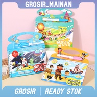 Magic Water Drawing Painting Book Reusable Kids Drawing Book Educational Toy Book