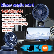 2024 Mini Portable Usb Fan 15000 mAh Folding Fan Neck/ 5-Speed Wind LED Display