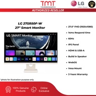 LG 27SR50F-W Smart Monitor | 27"0 | FHD(1920x1080) | 14ms | IPS Panel | 60Hz | HDR10 | HDMI & USB A 