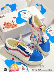 รองเท้าVans Old Skool Doraemon ขาวฟ้า Size:36-44 รองเท้าลำลอง รองเท้าแวนส์ ลายการ์ตูน รองเท้าผ้าใบผช รองเท้าผ้าใบผญ