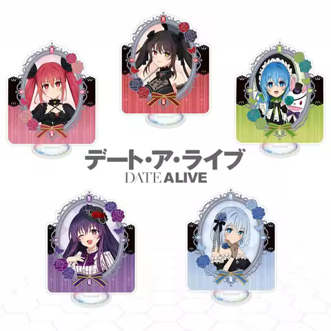 Anime Date A Live 15cm Acrylic keychain Stand Kurumi Kotori Yoshino Gothic Dress Table Decor Gift