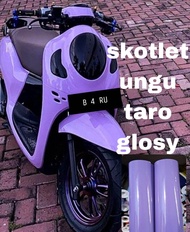 Stiker skotlet ungu taro full body motor scoopy scotlet motor vario