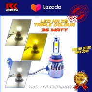Lampu Foglamp LED H11 H8 H16 Tiga Warna|Lampu Kabut LED Mobil Avanza Xenia Ayla Cayla H11 H8 H16 PNP