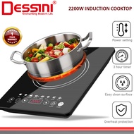 DESSINI ITALY Electromagnetic Induction Hob Cooker Touch Control Cooktop Tabletop Stove Countertop B
