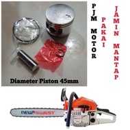 Piston Seher Ring pen Komplit Mesin Chainsaw Sinso Senso kecil 5200 5220 5500 Mini