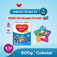 Vidoran Xmart Milk 5+ Formula Star Boost Chocolate 900g Milk for Children 5-12 Years Halal