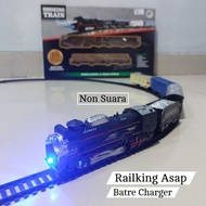 Railking Smoke Toy Train Locomotive Charger Train Set