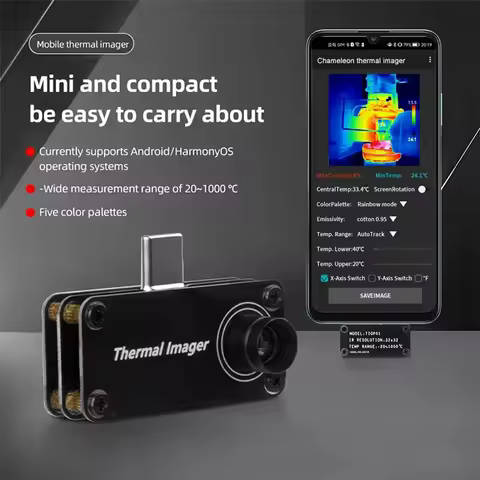 Type-C Mobile Thermal Imager Imaging Camera APP Control Thermal Camera For Android Mobile Phone Infr