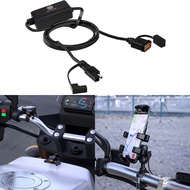 USB Motorcycle Charger 12V-24V Quick Charger 3.0 Motorcycle Handlebar Charger