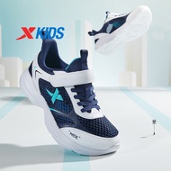 XTEP Children Running Shoes Velcro Sports Mesh Lightweight Shoes Boys