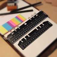 JIAIAN Loose-leaf Bookmark Ruler Painting Ruler Thickened 60 Wire DIY Six-Hole Loose-leaf Notebook S