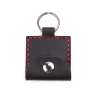 yoo♫ Leather Electric Guitar Pick Holder Folk Pop Guitar Plectrum Case Bag Keyring