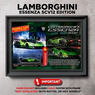 Gambar Frame Diecast Hotwheels Lamborghini Essenza SCV12 Gambar Frame