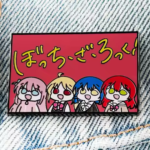 Bocchi The Rock Badge Chibi Gotoh HitoriIjichi Nijika Yamada Ryo Kita Ikuyo Enamel Pin Anime Periphe