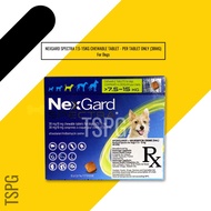 NexGard Spectra 7.5kg-15kg Chewable Tablet for Dog 38mg Per Tablet Only