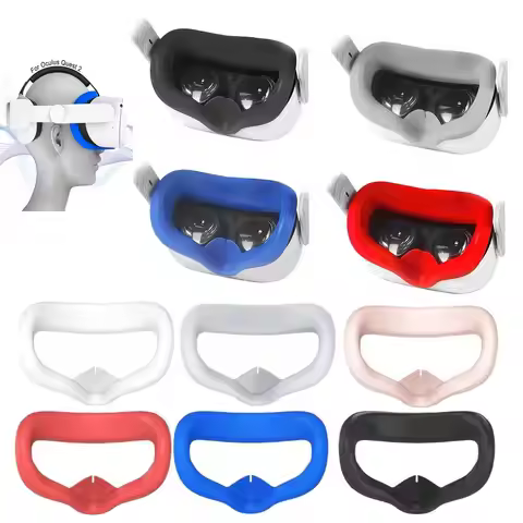 VR Headset Face Silicone Cover Cushion Soft Pads For Oculus Quest 2 VR Accessories