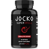 Jocko Fuel Antarctic Krill Oil Omega 3 Fatty Acid Supplements DHA & EPA - 1000mg Softgels - Supports