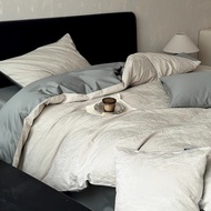 Pure cotton bedding set, high-quality cotton, new long style100s Simple cotton bedsheet with full ja