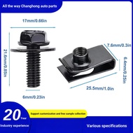 8.Best-Selling Car Body Bolt U-Shaped Nut Clip M6 Engine Hood Bumper Mudguard Holder Fastener SM6B