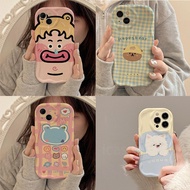 Creative Simple Bear Shock-resistant Phone Case Huawei P40Pro P30Pro nova Y70Plus 5T Mate40Pro Shock