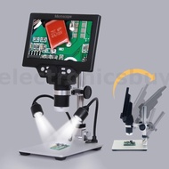 MUSTOOL G1200D 12MP Digital Microscope 7'' Color Screen LCD Display 1-1200X Continuous W/ Light Ampl