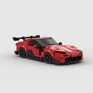 Lee Eight-Grid Car Model Building Block 812GTS Boy Car MOC Law Series Domestic Garbage speed Cross-B