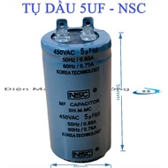 NSC 5uf oil capacitor - Genuine NSC 5uf 450VAC round capacitor