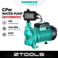 SHIMGE CPM Automatic Centrifugal Water Pump 1HP Pam Air Kebun Pam Air Rumah | Home Pressure Booster 