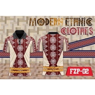 Ethnic Filipiniana For Men Women Top Modern Barong Ethnic Tribal Inspired Polo Shirt Full Sublimatio