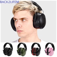BACK2LIFEM Adjustable Head Earmuffs, SNR-34dB Foldable Anti-Noise Earmuffs, Multifunction Hearing Pr