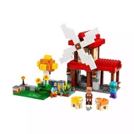 Compatible with Minecraft 21262 Windmill Farm Children Educational Assembling Building Block Toy Gif