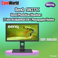 BENQ SW271C BENQ Photo Vue Monitor 27 Inch 4K Adobe RGB USB-C Photographer Monitor