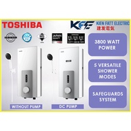 Toshiba Instant Water Heater 3800 Watt Power Without Pump DSK38S5MW/ DC Pump DSK38S3MW