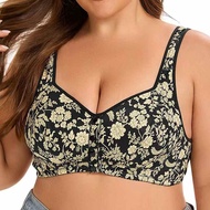 Plus Size Bra 40-52 Cup C D E Full Cotton Bra Push Up Wireless Seamless Bra Woman Sport Bras Big Siz