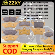For CF MOTO 650GT 650NK 650MT 650TK 650TR 2012-2024  Brake Pads Ceramic Fiber High Performance Quiet