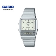 Casio Vintage AQ-800E-7A2 Silver Stainless Steel Band Men Watch / Women Watch / Unisex Watch