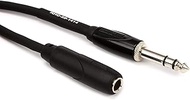 Roland Black Series Headphone Extension Cable, 1/4-Inch TRS Male to Female, 25-Feet