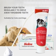 [HappyTree] Bioline Toothpaste Set 50g / 益生菌清新口气牙膏套装 / 宠物牙膏套装 / Set Ubat Gigi Kucing Anjing Peliharaan