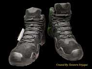 รองเท้าเทคติคอล ยี่ห้อ Lowa รุ่น Zephyr GTX MID TF Boots - Black สีดำ หุ้มข้อกลาง กันลื่น หนังกันน้ำ
