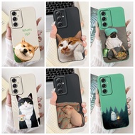 For Samsung Galaxy S23 FE / S21 FE / S20 FE 4G 5G Cute Funny Cat Doggie Pattern Case Samsung S23FE S21FE S20FE Camera Protective Cover Soft Silicon Phone Case