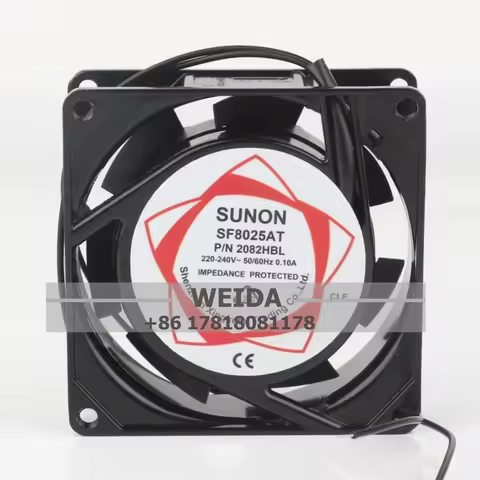SUNON SF8025AT P/N 2082HBL AC220V 0.10A 80*80*25MM 8025 8CM Brand New Double ball bearing cooling fa