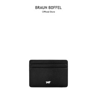 Braun Buffel Pan Flat Card Holder In Black