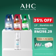 [SUNSCREEN REGIME SET] AHC Premium Masks + Sun Serum Set + FREE 6 pcs MINI SET with Jewelry Box