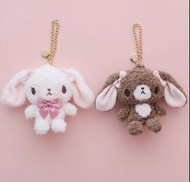 蜜糖邦尼 旅行袋 甜點兔 手提袋 帆布袋 Sugarbunnies 掛件 化妝袋 迷你 毛公仔 掛飾 日本代購 鎖匙扣 限定 白兔仔 黑兔 焦糖兔 Shirousa Kurousa mdf maiso