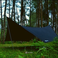 Flysheet Uttara Hexa Tarp 5x4 Black
