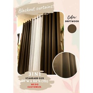 3in1set DRIFTWOOD (2 Blackout and 1 lace) 3ft/4ft/5ft/6ft/7ft/8ft/9ft/10ft