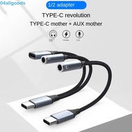 ALLGOODS Type C To Dual Type C Cable, OTG Adapter Converter 2-in-1 USB C To Aux Audio Cable, Aux Dua