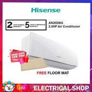 Hisense AN20DBG Air Conditioner 2.0HP Aircond R32 (Free Premium Mat)
